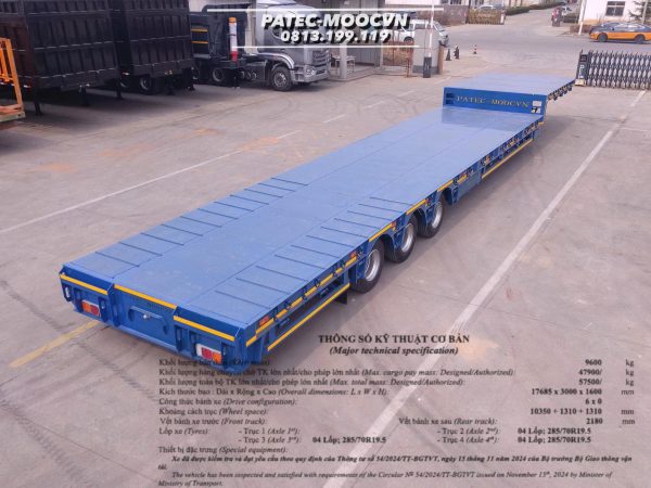 FOOC SÀN PHẲNG TIANRUI 3 TRỤC 17.6M