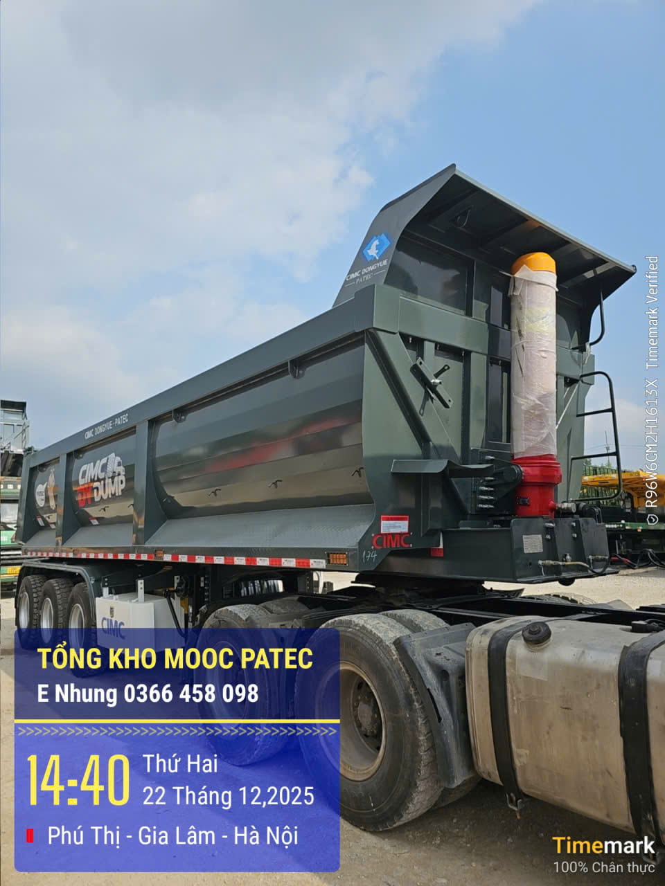 BEN CIMC DONGYUE THÙNG U ĐÚC BEN CIMC DONGYUE THÙNG U ĐÚC