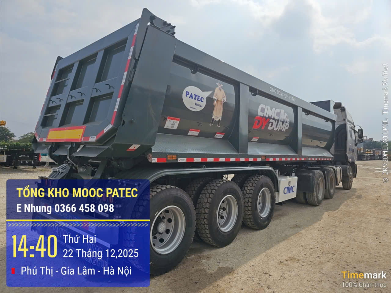 BEN CIMC DONGYUE THÙNG U ĐÚC BEN CIMC DONGYUE THÙNG U ĐÚC